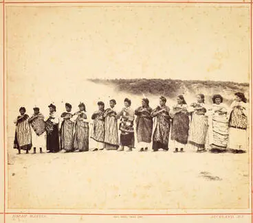 Female kapa haka group at Whakarewarewa Image: Female kapa haka group at Whakarewarewa