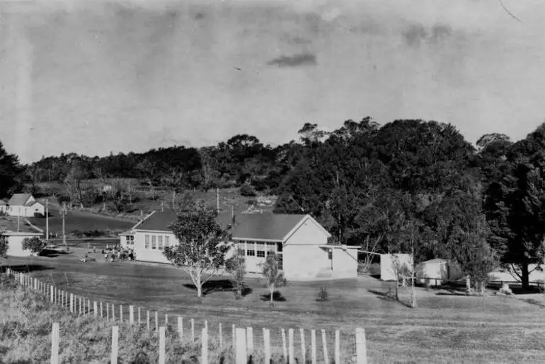 Image: Albany School buildings.