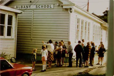 Image: Albany School centennial reunion.