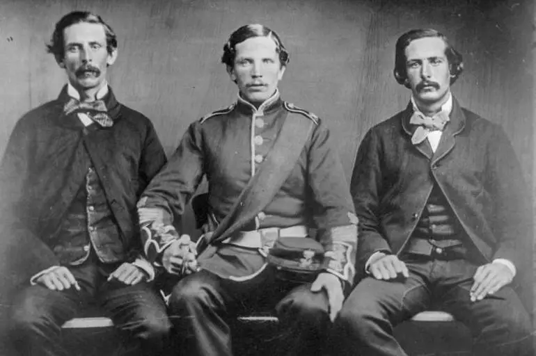 Image: Three men, 1909