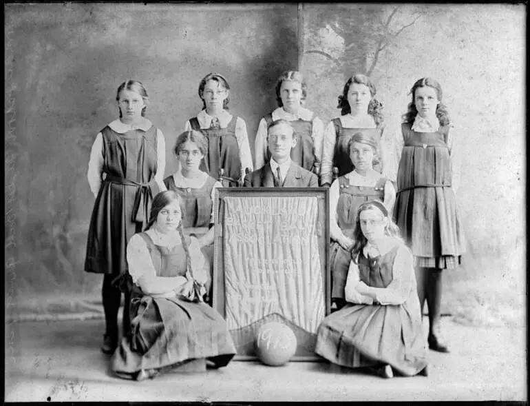Image: Normal School Basketball Team, 1913