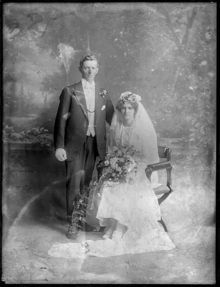 Image: Wright wedding group