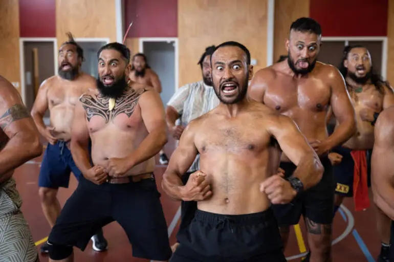 Image: Te Waka Huia Kapa Haka rehearsal, 2023
