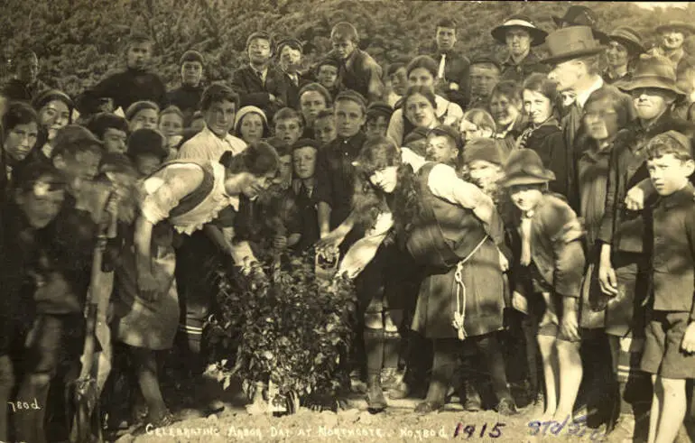 Image: Arbor Day tree planting.