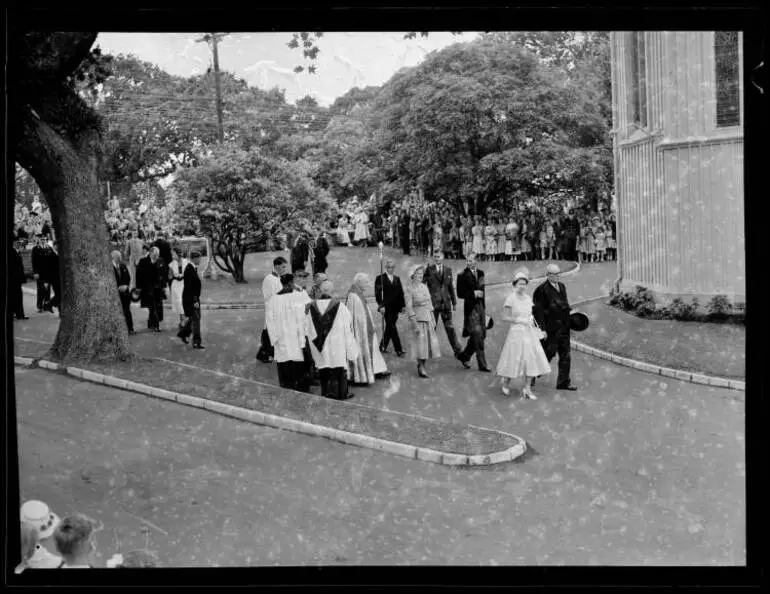 Image: Queen Elizabeth II at St Mary's Church Service, 1953