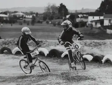 Image: BMX race, Papakura, 1986.