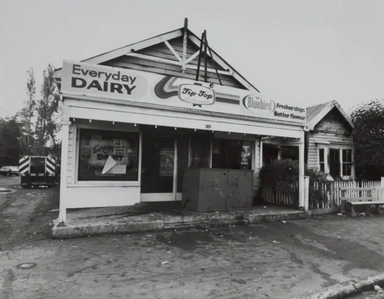Image: Gutted dairy, Papatoetoe, 1986.