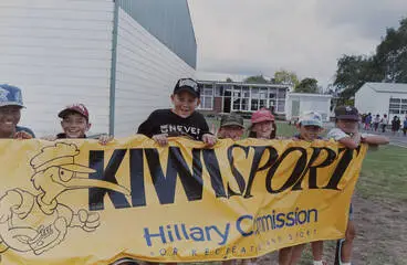 Image: KiwiSport kids, Papakura, 1996.