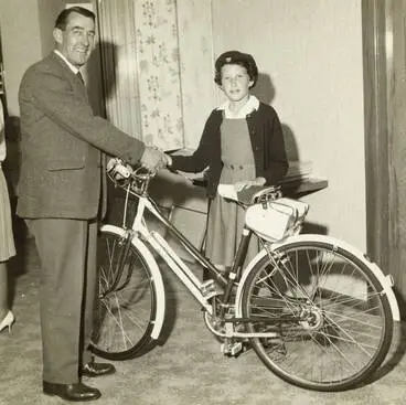 Prize bicycle, Ōtāhuhu, 1963 Image: Prize bicycle, Ōtāhuhu, 1963