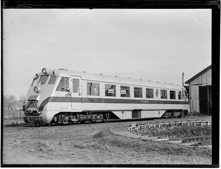 Image: Tainui Railcar, Wairoa, 1939