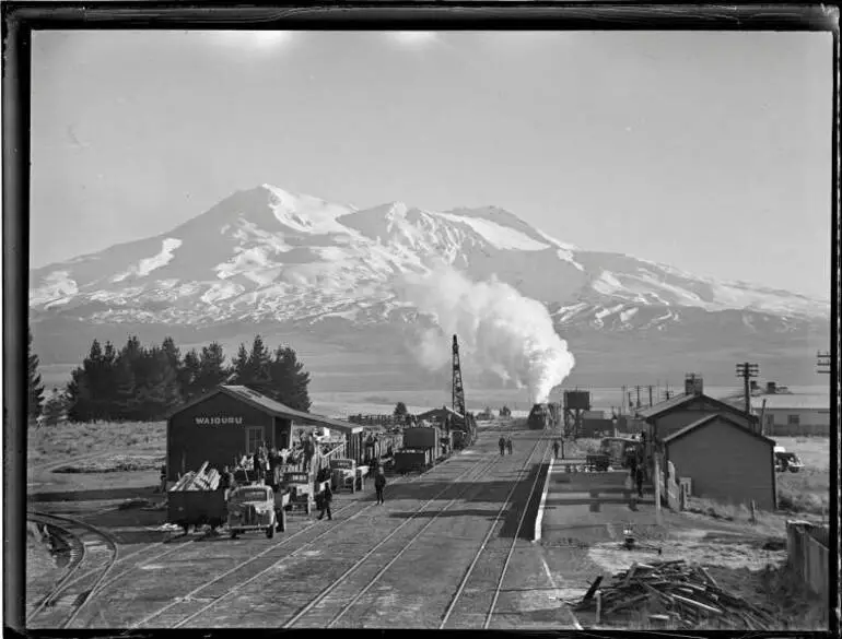 Image: Waiouru Railway Station, 1940