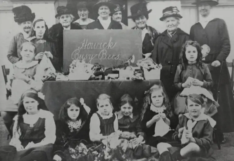 Image: 'Howick Busy Bees', ca 1917.
