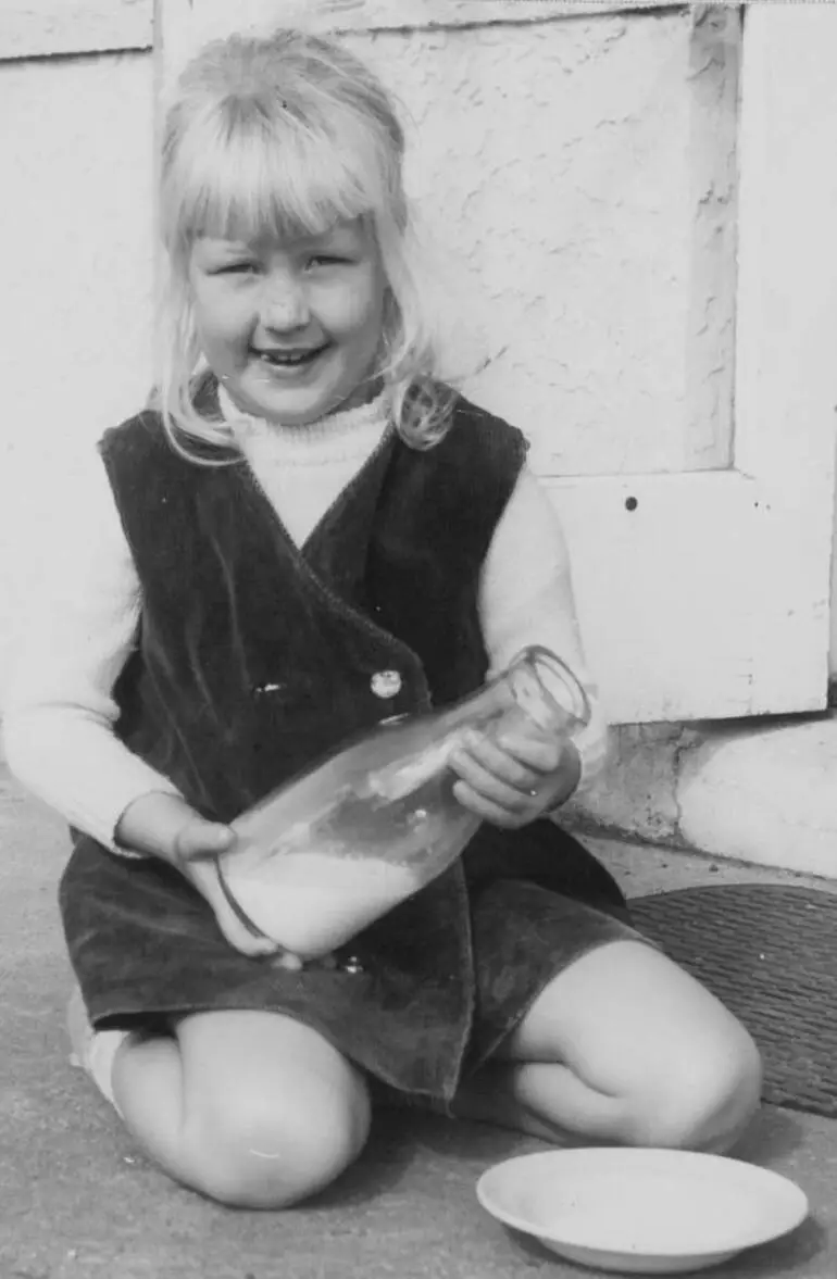 Image: A special milk bottle, Papatoetoe, 1972