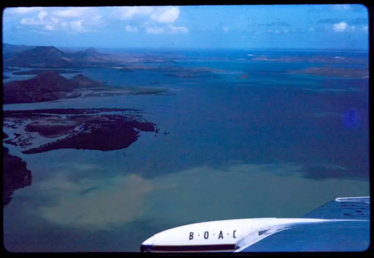 Image: BOAC aircraft over New Caledonia