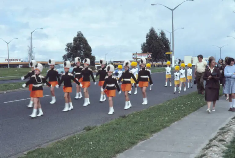 Image: Marching girls, Māngere Community Festival, 1980