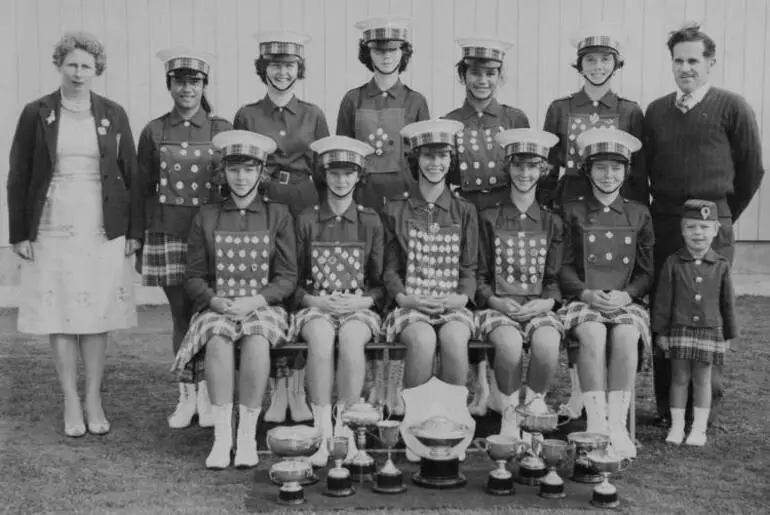 Image: Marching teams, Papatoetoe, 1963