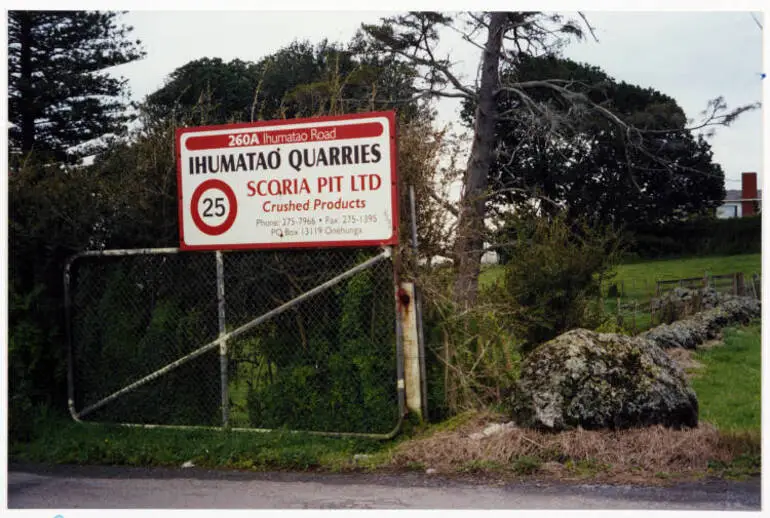 Image: Quarry entrance, Māngere, 2003