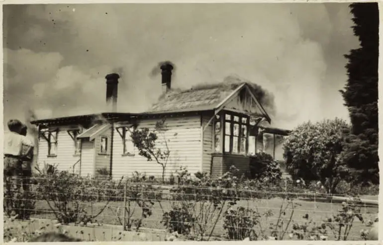 Image: House on fire, Henderson.