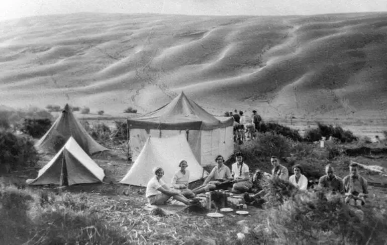 Image: Camping at Bethells Beach.