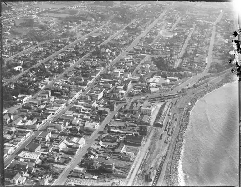 Image: New Plymouth from the air.