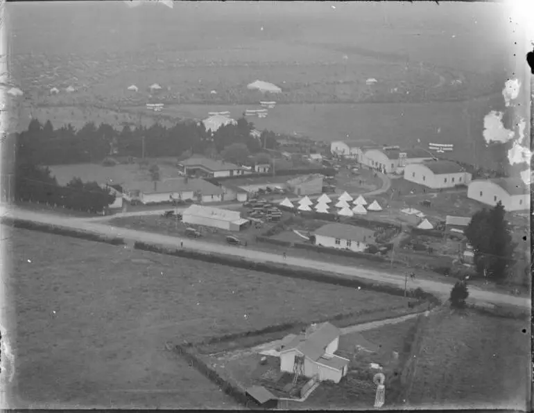 Image: Aerial view of Wigram Aerodrome