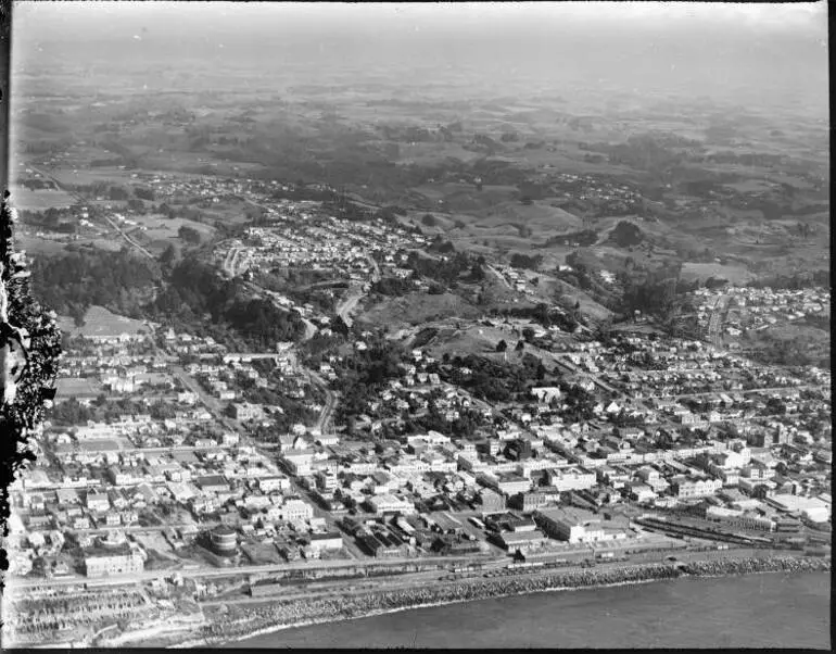 Image: New Plymouth from the air.