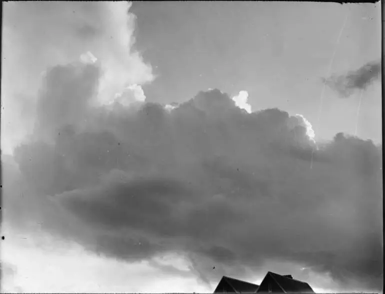 Image: Thunder clouds above Hobsonville.