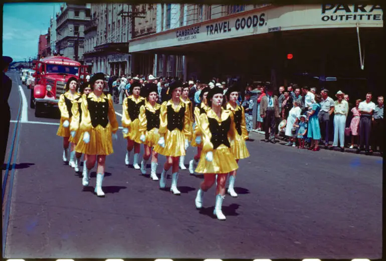 Image: Marching girls in Quay Street