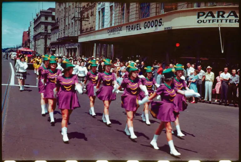 Image: Marching girls in Quay Street