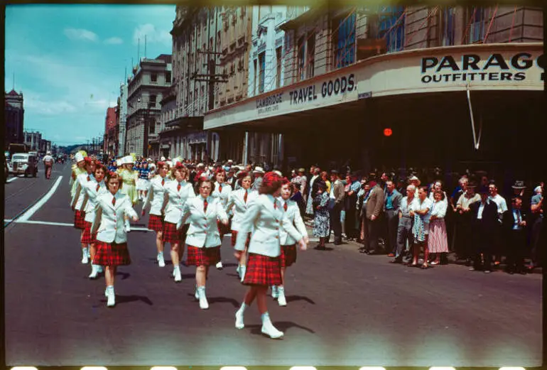 Image: Marching girls in Quay Street