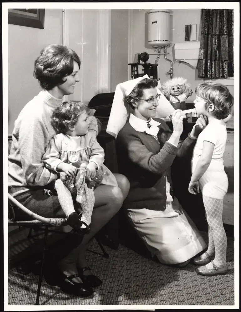 Image: Examination time, Hataitai Plunket Rooms, Wellington, 1969