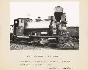 Image: The 'Ivanhoe', the first train into Ōtāhuhu