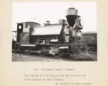 The 'Ivanhoe', the first train into Ōtāhuhu Image: The 'Ivanhoe', the first train into Ōtāhuhu