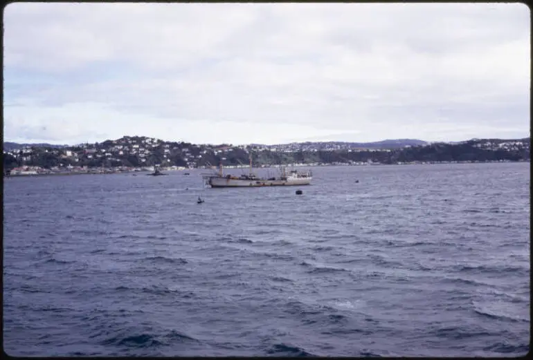 Image: Holmwood in Wellington Harbour, 1970