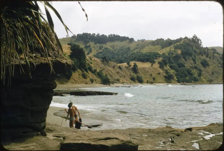 Image: Snorkelling at Goat Island, 1958