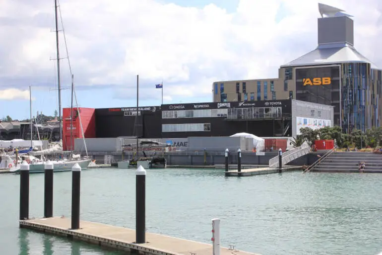 Image: Emirates Americas Cup Team base at Viaduct Harbour, 2015