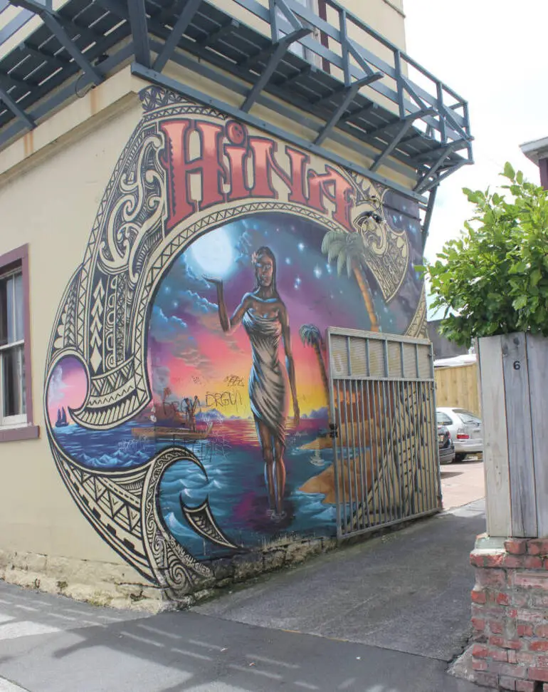 Image: Mural at the corner of Karangahape Road and West Terrace, 2016