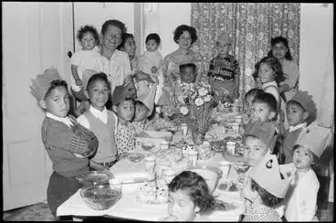 Image: Children's birthday party, 1959