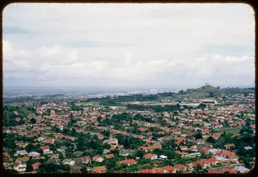 One Tree Hill from Mount Eden, 1959 Image: One Tree Hill from Mount Eden, 1959