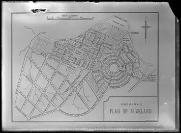 Image: Original plan of Auckland, 1840