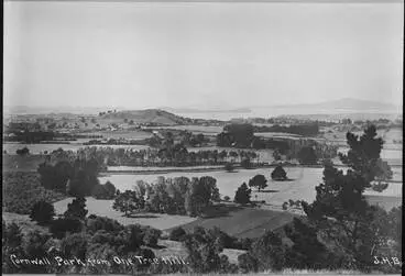 Image: Cornwall Park and Rangitoto from One Tree Hill, 1901