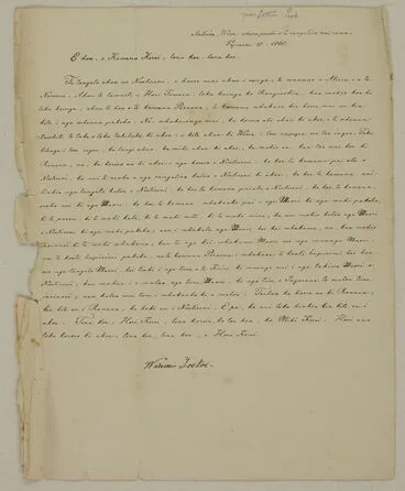 Image: Letter to Sir George Grey, written at Vienna, Austria