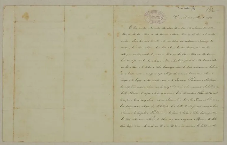 Image: Letter to [Sir George Grey], written at Vienna, Austria