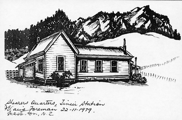 Image: Shearers' quarters, Tinui Station : sketch