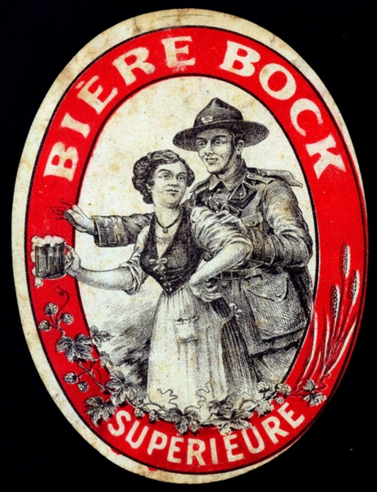 Image: Biere Bock Superieure : beer bottle label