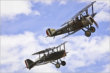 Image: Sopwith Camel and S.E.5a fighter at Wings over Wairarapa 2009 : digital image