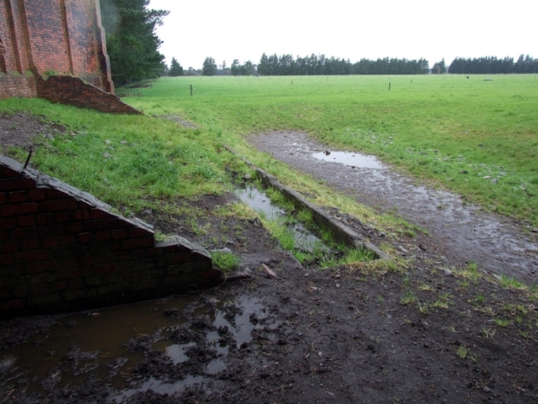 Image: Brick wall, Featherston Military Camp : digital image