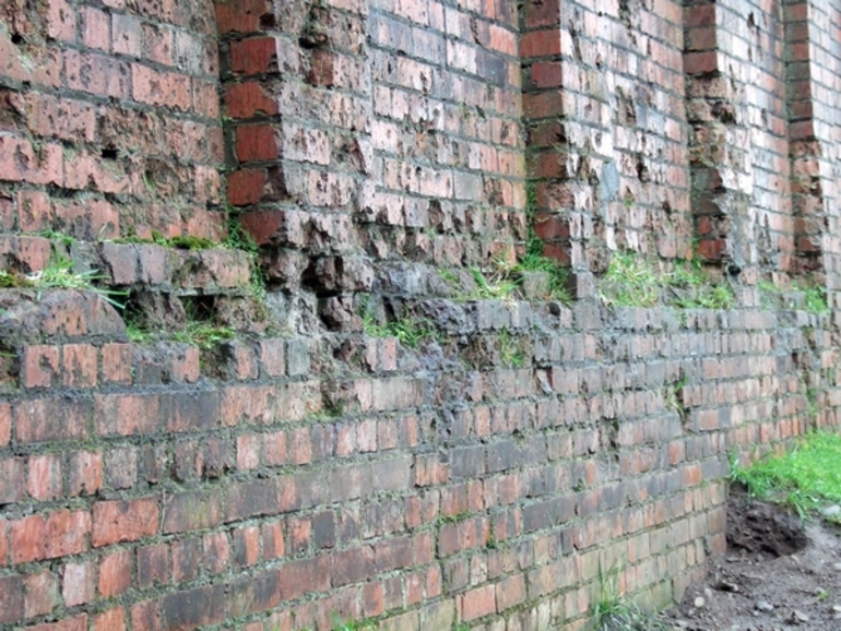 Image: Brick wall, Featherston Military Camp : digital image