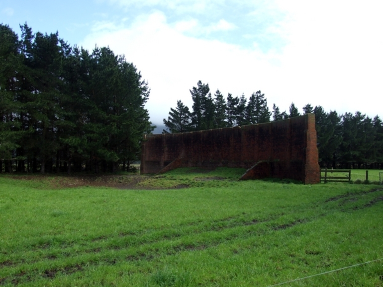 Image: Brick wall, Featherston Military Camp : digital image