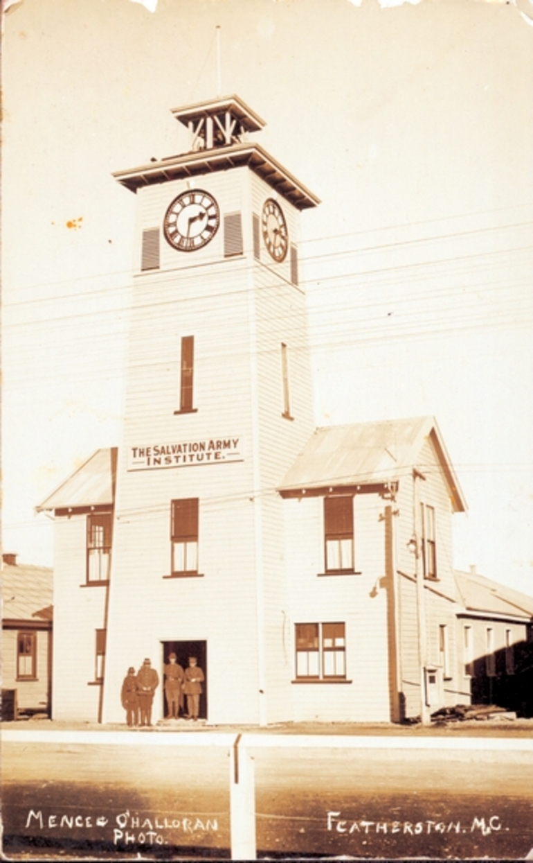 Image: Salvation Army Institute clock tower, Featherston Military Camp : digital images